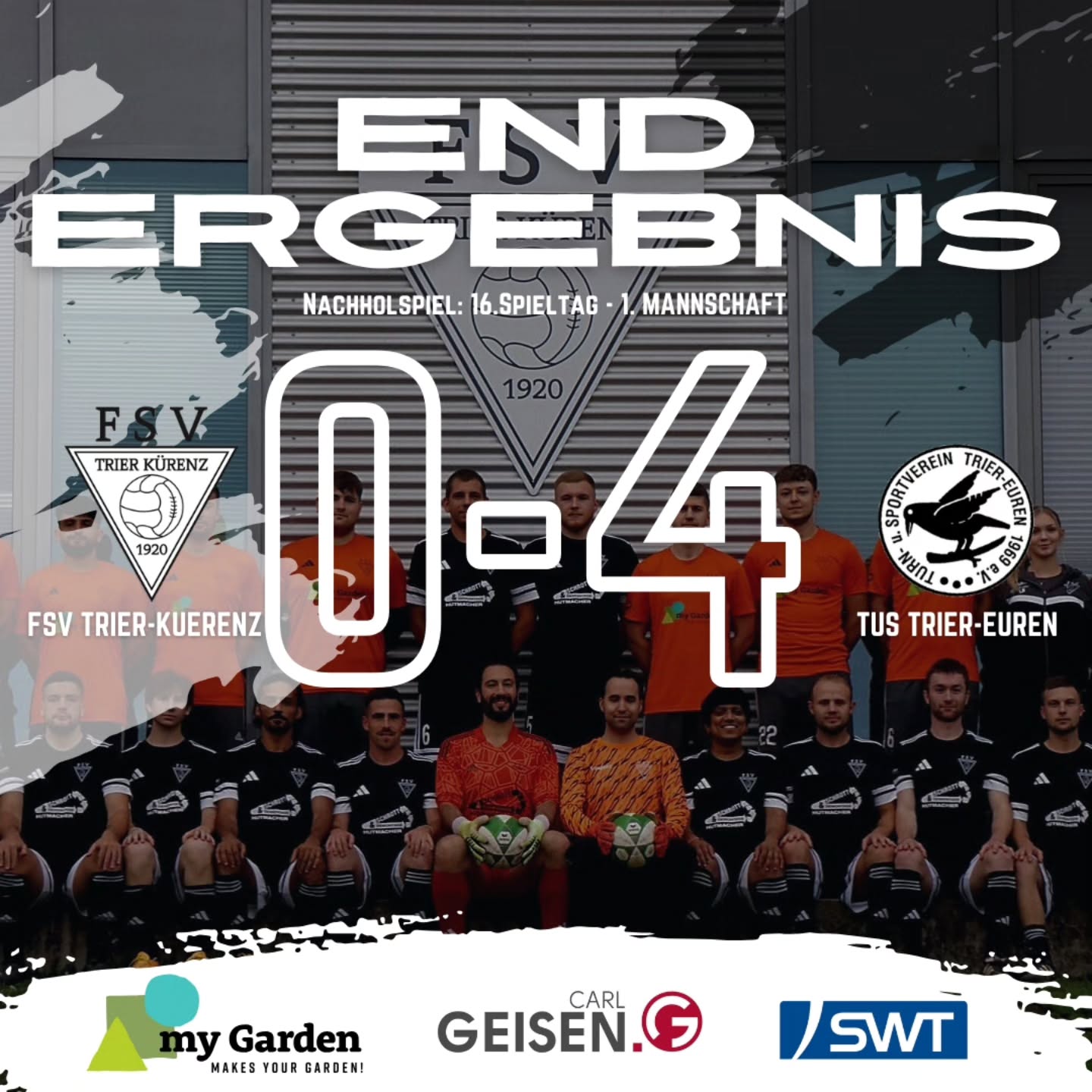 ⚪️Heimsieg für die Zweite – Erste unterliegt Euren⚫️
Endlich wieder Heimspieltag – und das bei bestem Wetter ☀️⚽
Die 2. Mannschaft überzeugte im ersten Spiel des Tages und gewann souverän mit 4:1 gegen die Reserve der @sgbbbn. Ein starkes Ergebnis und ein Erfolgserlebnis, das Lust auf mehr macht. ?
Im anschließenden Spiel verkaufte sich die 1. Mannschaft in den ersten 25 Minuten teuer gegen spielbestimmende, aber zunächst nicht zwingende Eurener. Zwei Unaufmerksamkeiten kurz vor der Pause führten jedoch zum 0:2-Halbzeitstand. Nach dem Seitenwechsel gelang es der Ersten offensiv kaum noch, Druck zu entwickeln, sodass man sich am Ende mit 0:4 geschlagen geben musste.
In der kommenden Woche wartet bereits das nächste Schwergewicht der Liga – dort startet das Team den nächsten Anlauf, um etwas Zählbares mitzunehmen ?⚽
__________
#sieg #niederlage #matchday #immerweiter #erfolg