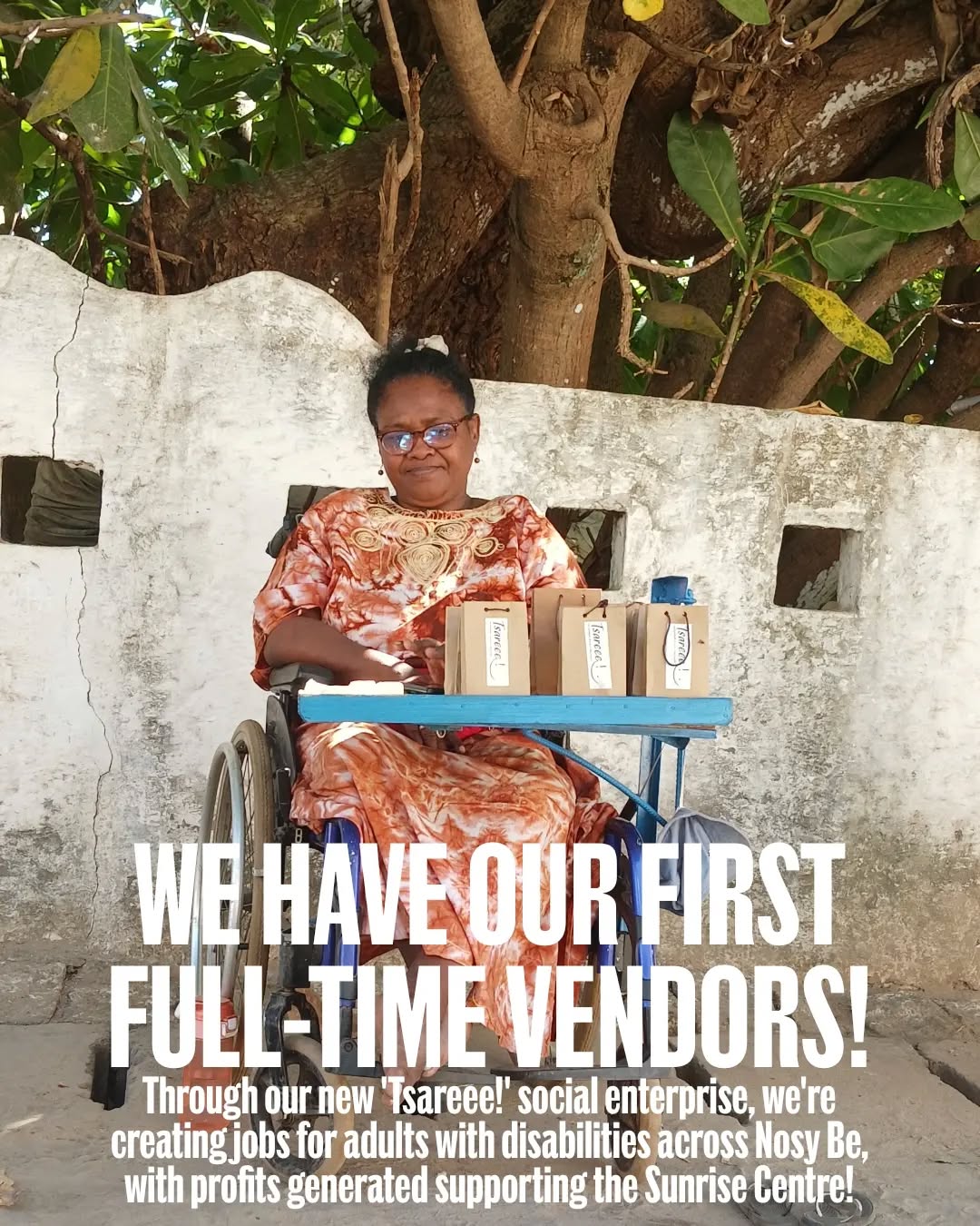 Our Tsareee! social enterprise is now up and running with our first full-time vendors selling soap across Nosy Be.
It's not all smooth sailing, but every day, the vendors are learning to improve their skills and become more independent.
To cover the costs of creating their businesses, we're looking for sponsors to cover 1 year of business expenses.
Then, all the funds raised from selling will be used to help support the Sunrise Centre
Malagasy adults with disabilities supporting Malagasy children with disabilities ???
#madagascar
#disability
#enterprise #business #education #nosybe #nonprofit #labcharity