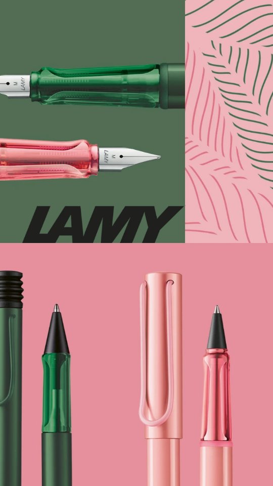 Hoy os presentamos los productos de escritura de @lamy_global Una marca sinónimo de calidad en su tecnología y selección de materiales, así como de diseño, creando herramientas para dar forma a los pensamientos.
✒️ Las plumas estilográficas con un diseño atemporal y elegante, proporcionan una experiencia de escritura única y de gran confort.
? Los bolígrafos son versátiles ya que son perfectos para escribir y hacer bocetos.
? Los rollers son la alternativa perfecta a los bolis. Combinan idoneidad con la agradable sensación de escritura de la pluma.
Cada uno está disponible en la colección AL-star en colores mates metalizados y la colección Safari en colores brillantes y vibrantes.
En nuestra tienda encontrarás una cuidada selección en unidades limitadas. Te encantarán! ?
#papelería #papeleriabonita #grappa #grappapapereria