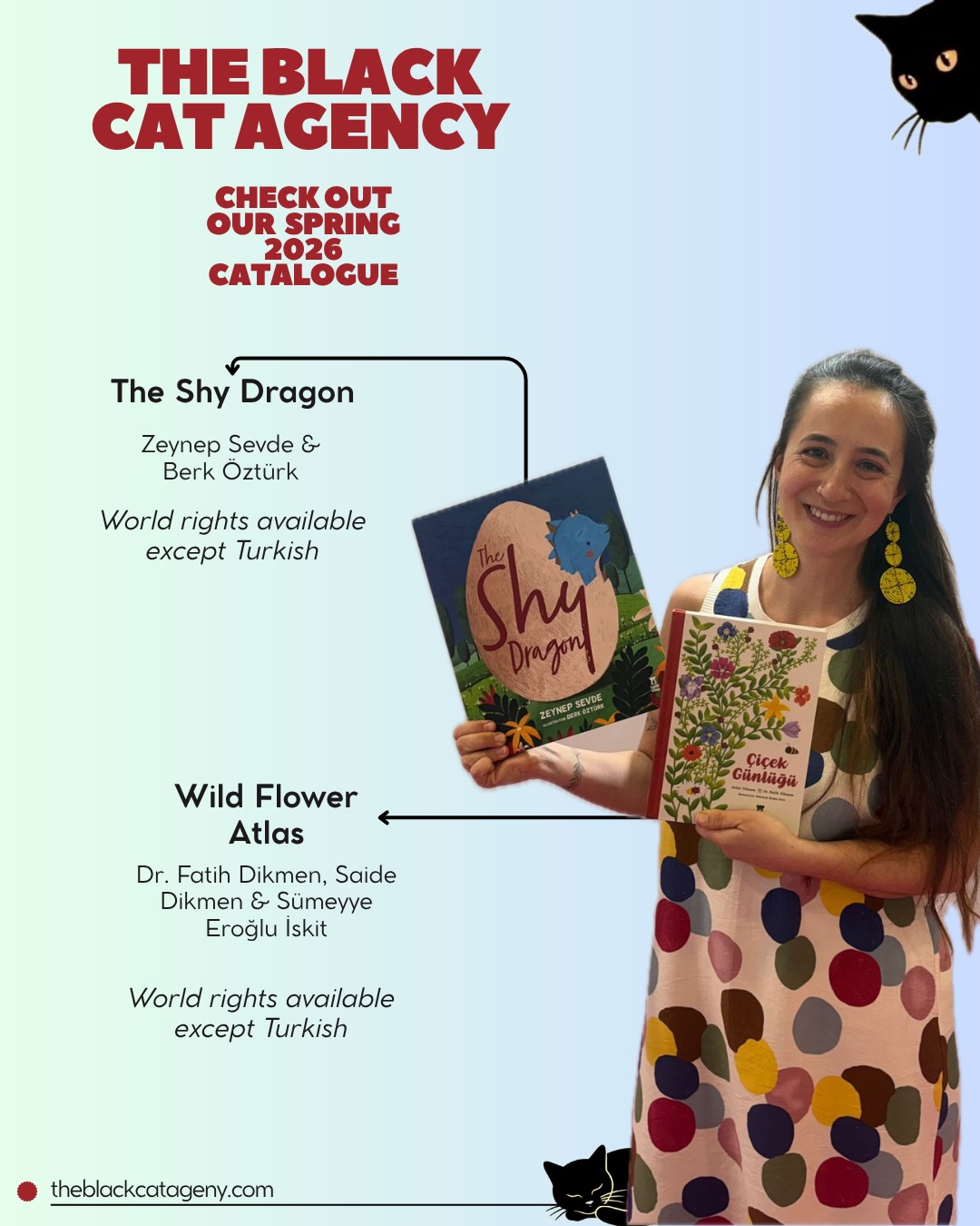 Bologna is buzzing with creativity! 🇮🇹✨
We are so happy to be back at the Bologna Children’s Book Fair, the most inspiring week of the year for us at The Black Cat Agency. There’s nothing like the energy of meeting publishers from all over the world and seeing our stories cross borders.
Nazlı is busy sharing the highlights from our Spring 2026 Catalogue, and we are thrilled by the interest so far. As you can see in the photos, some of our titles have already found new homes in various languages and we are just getting started! 🌍📚
Swipe through to see some a sneak peek of our titles.
🔗 Link in bio to explore the full catalogue!
#BCBF26 #BolognaChildrensBookFair #InternationalRights #ChildrensPublishing