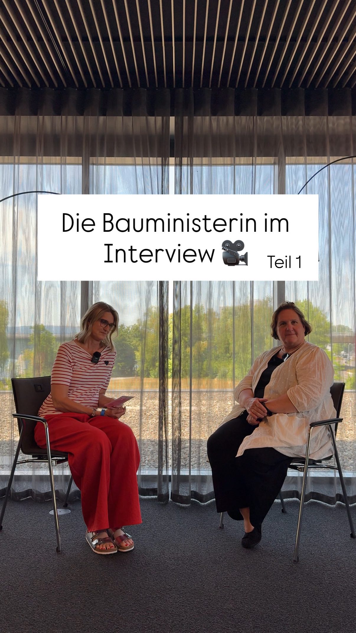 Seit Mai ist Theresa Schopper als Ministerin für Landesentwicklung und Wohnen Baden-Württemberg im Amt🚧
Wir haben sie getroffen und interviewt - zu aktuellen Themen aus der Gesellschaft und der Baubranche💬
Vielen Dank für Ihre Zeit! Wir freuen uns auf den weiteren Austausch❤️ @bauministerium_bw
#Bauwirtschaft #BauwirtschaftBW #BadenWürttemberg #Bauministerin #Interview
