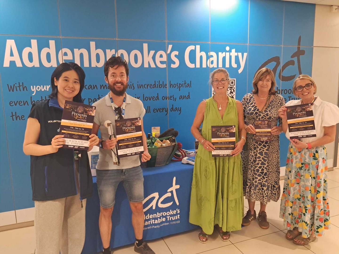 Our wonderful Chairman Frances Stanley and Event Organiser Penny Nicoll are on site at Addenbrookes Hospital today between 12pm - 2pm talking all things Presents Galore 🎁
With an early chance to purchase tickets for our outstanding raffle, which offers several hampers full of goodies to see you through the festive period. You’ll also have the opportunity to get your all-important Early Bird tickets for this year’s event before they’re gone.
Find the team in the Main Concourse. Thank you also to the team at ACT and Cambridge Children's Hospital for supporting today's event.
Remember all proceeds and 100% of tickets sales from Presents Galore are donated directly to our three chosen charities - Cambridge Children's Hospital Newmarket Charitable Foundation and National Horse Racing Museum