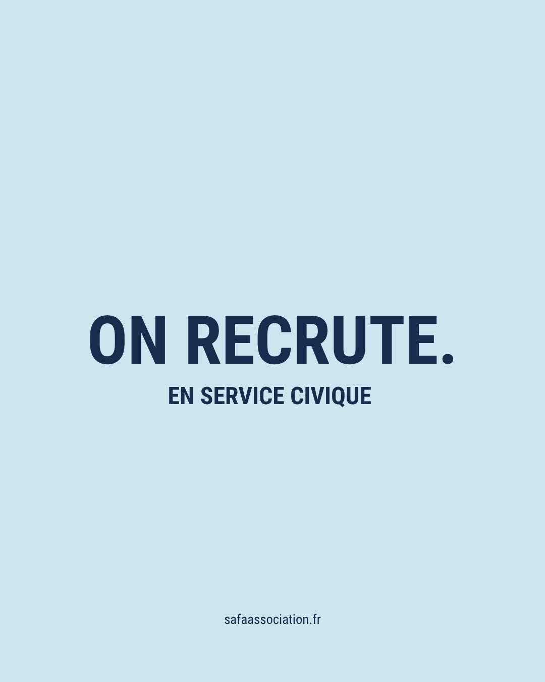 Tu veux rejoindre l’aventure @safa.asso ?