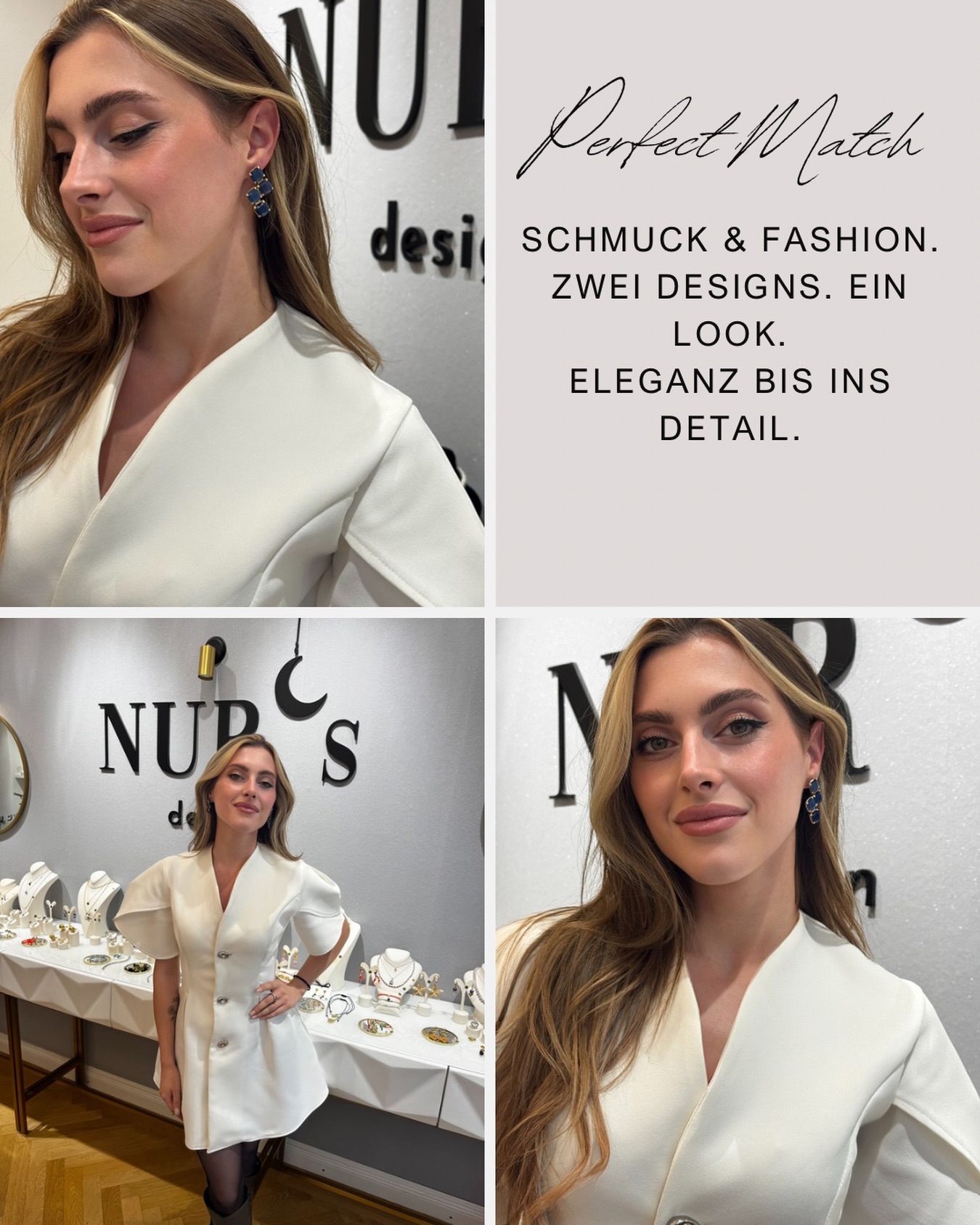 Wenn Schmuck und Fashion perfekt zusammenspielen. ✨🤍💙
Unsere blauen Statement-Ohrringe treffen auf dieses wunderschöne Kleid von @izabela.farruku.signature – elegant, feminin und mit dem gewissen Etwas.
Ein Look, bei dem die Details den Unterschied machen. 💎
#StatementOhrringe #Schmuckliebe #Ohrringe #JewelryStyle #FashionDetails
