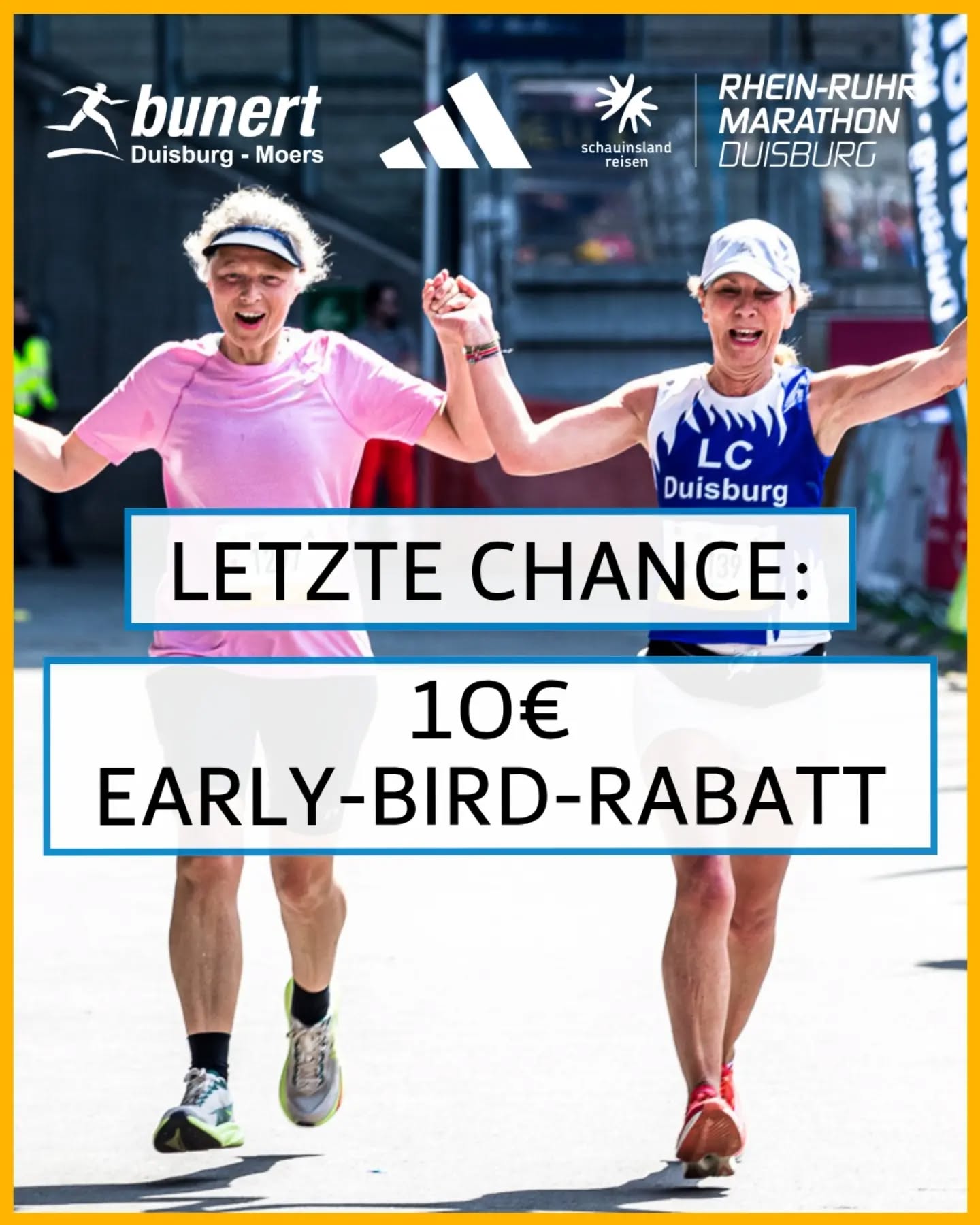 🏃♀️ Jetzt oder nie! 🏃♂️Nur noch heute gibt’s den 10 € Early-Bird-Rabatt ....