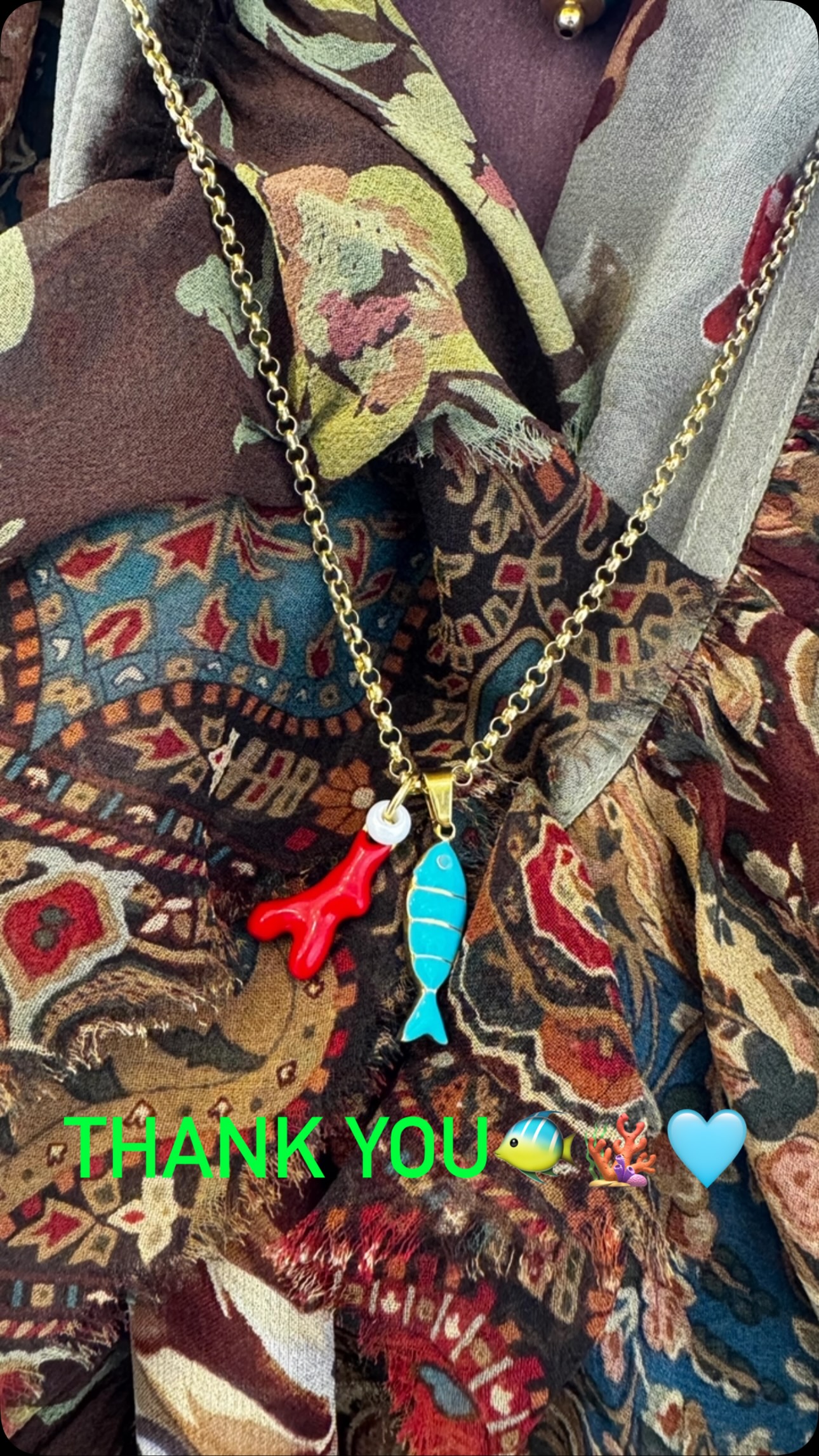 Wear your story. 🪸🐟
#JewelryLove #StatementJewelry #LayeringLove #colorful