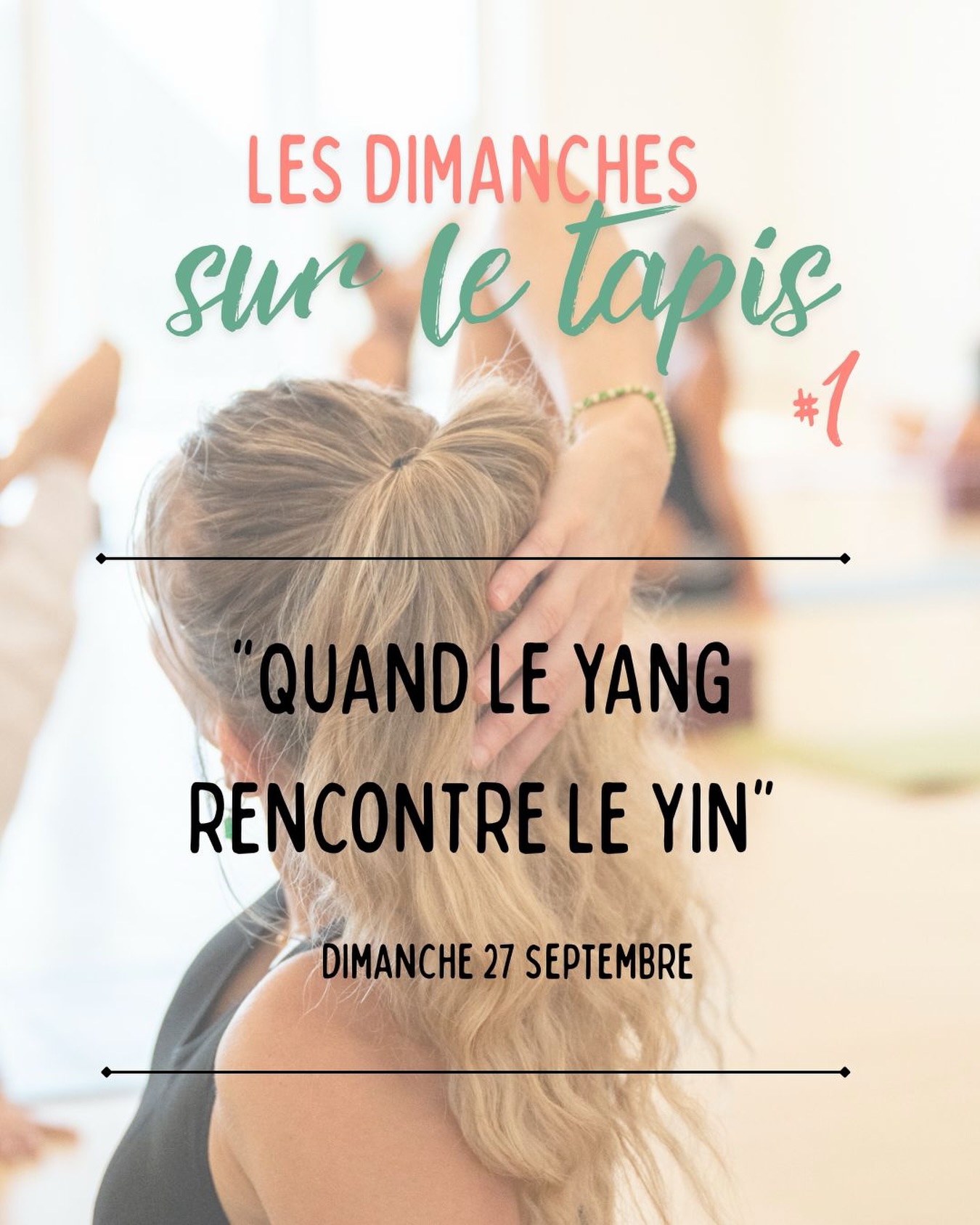 Cette année, les ateliers yoga du dimanche matin reviennent… et j’ai décidé de vous en proposer plus régulièrement. 🤗
Parce que les précédents avaient rencontré un joli succès et parce que vous m’avez demandé de renouveler l’expérience et aussi… parce que j’ai plein d’idées à partager et envie de tester des nouveautés ✨
À chaque rendez-vous, une thématique différente pour aller explorer le yoga autrement, prendre le temps d’approfondir certaines pratiques et surtout… s’offrir une vraie parenthèse le dimanche matin.
📆 Premier rendez-vous : dimanche 27 septembre.
➡️ 90 minutes de pratique, puis un petit verre de l’amitié autour d’une collation offerte 🍹
✅ Tarif: 20 €
📍Salle Le 3 à Erstein
🕤 9h30-11h30
Les inscriptions sont ouvertes ! Soyez les bienvenus 🙌
#lateliersportif #erstein #yoga #yangyin #dimanchematin